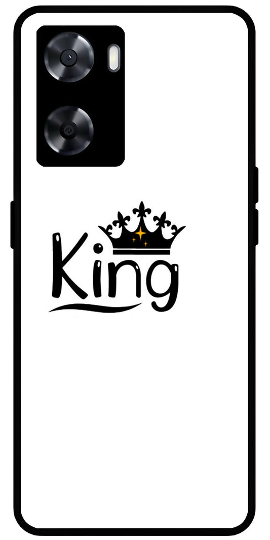 King Printed Unbreakable Metal Back Case Mobile Cover with 4 Side Protection and Soft TPU Sides for OnePlus Nord N20 SE