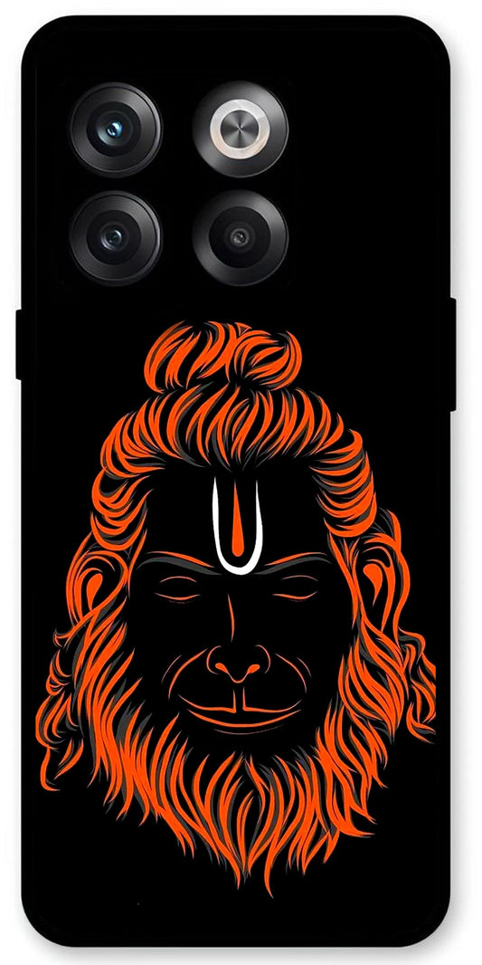 Cool Hanuman ji Unbreakable Metal Back Case Mobile Cover with 4 Side Protection and Soft TPU Sides for OnePlus10T