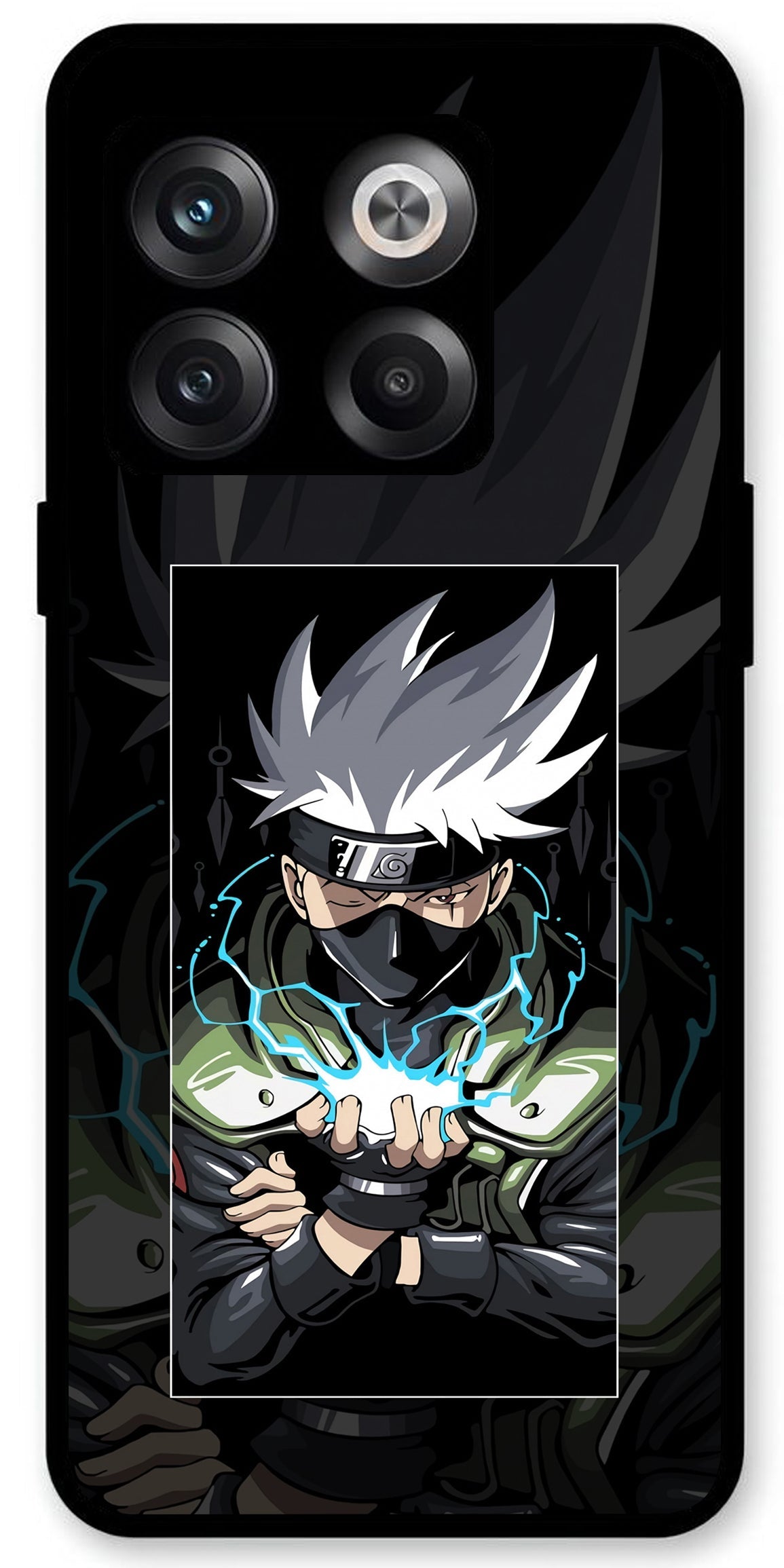 Naruto Unbreakable Metal Back Case Mobile Cover with 4 Side Protection and Soft TPU Sides for OnePlus10T