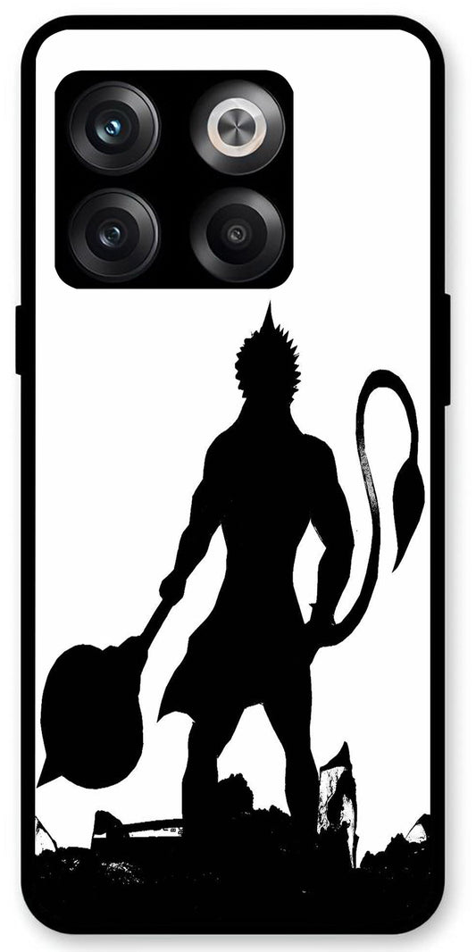 Hanuman Ji Unbreakable Metal Back Case Mobile Cover with 4 Side Protection and Soft TPU Sides for OnePlus10T