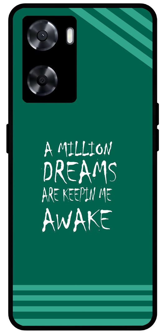 A Million Dreams Unbreakable Metal Back Case Mobile Cover with 4 Side Protection and Soft TPU Sides for OnePlus Nord N20 SE