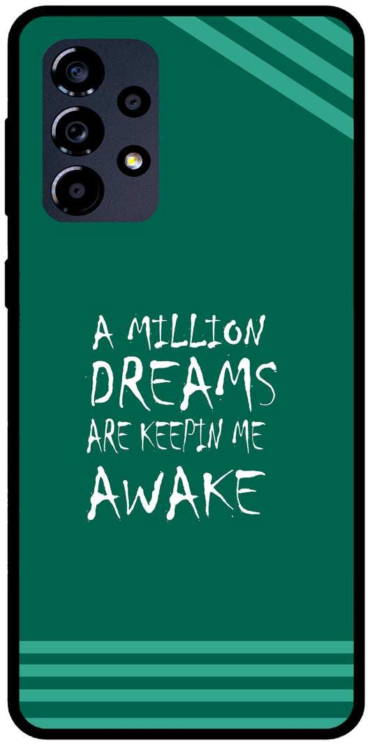 A Million Dreams Unbreakable Metal Back Case Mobile Cover with 4 Side Protection and Soft TPU Sides for SAMSUNG A33 5G