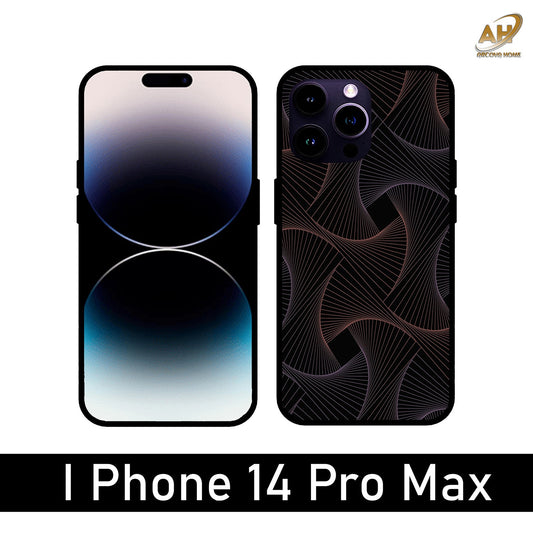 Animated Design Unbreakable Metal Back Case Mobile Cover with 4 Side Protection and Soft TPU Sides for Apple iPhone 14 Pro Max