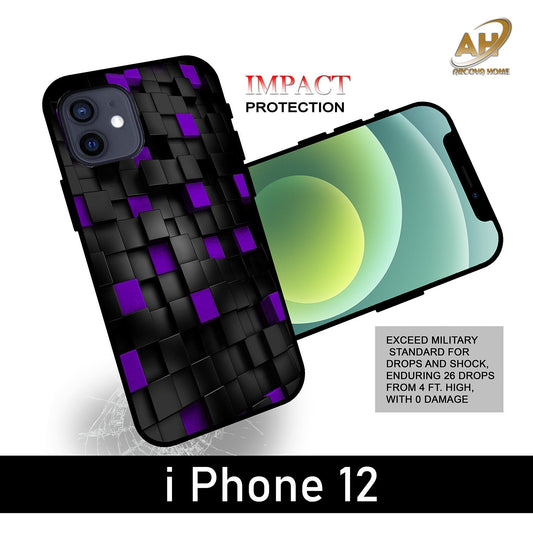 3D Print Box Unbreakable metal Back Case Mobile Cover with 4 Side Protection and Soft TPU Sides for Apple iPhone 12