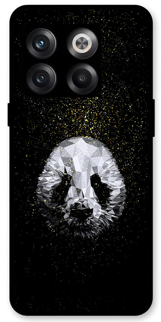 Panda White Unbreakable Metal Back Case Mobile Cover with 4 Side Protection and Soft TPU Sides for OnePlus10T