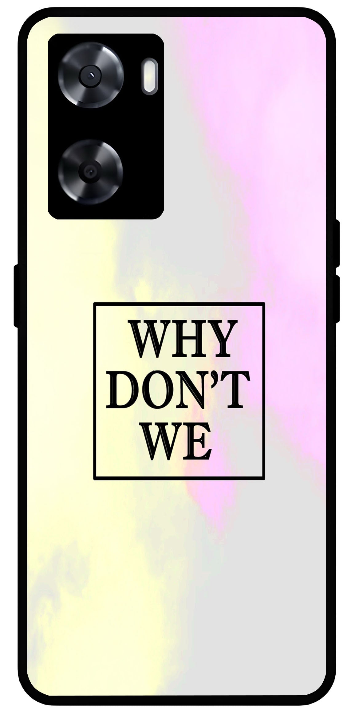 Why Don’t We Unbreakable Metal Back Case Mobile Cover with 4 Side Protection and Soft TPU Sides for OnePlus Nord N20 SE