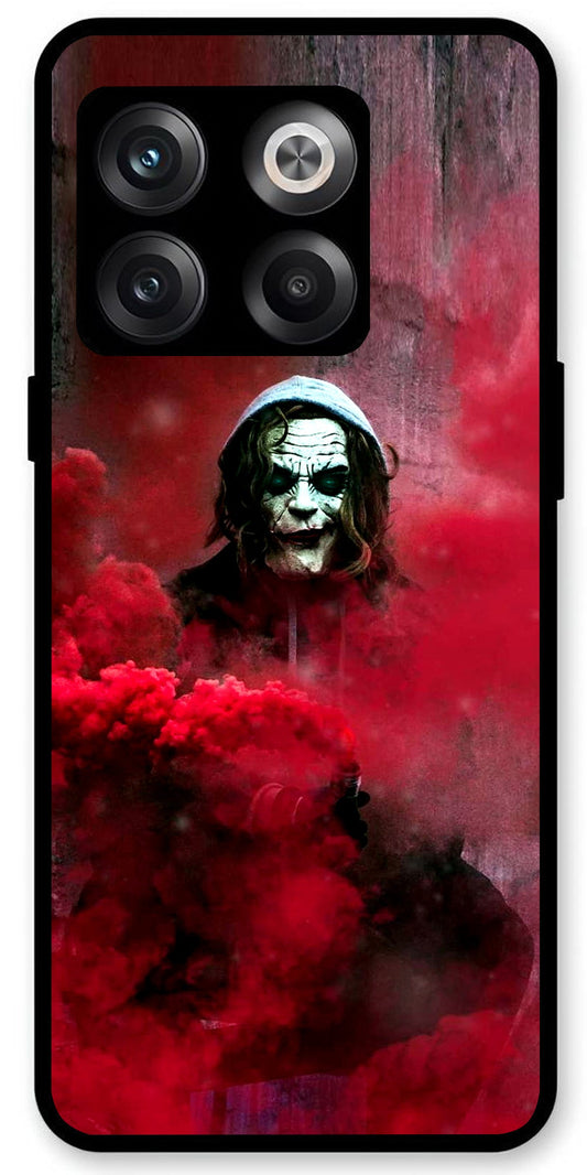 Ghost Red Unbreakable Metal Back Case Mobile Cover with 4 Side Protection and Soft TPU Sides for OnePlus10T