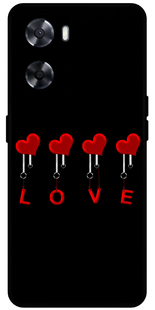 Love Design Unbreakable Metal Back Case Mobile Cover with 4 Side Protection and Soft TPU Sides for OnePlus Nord N20 SE