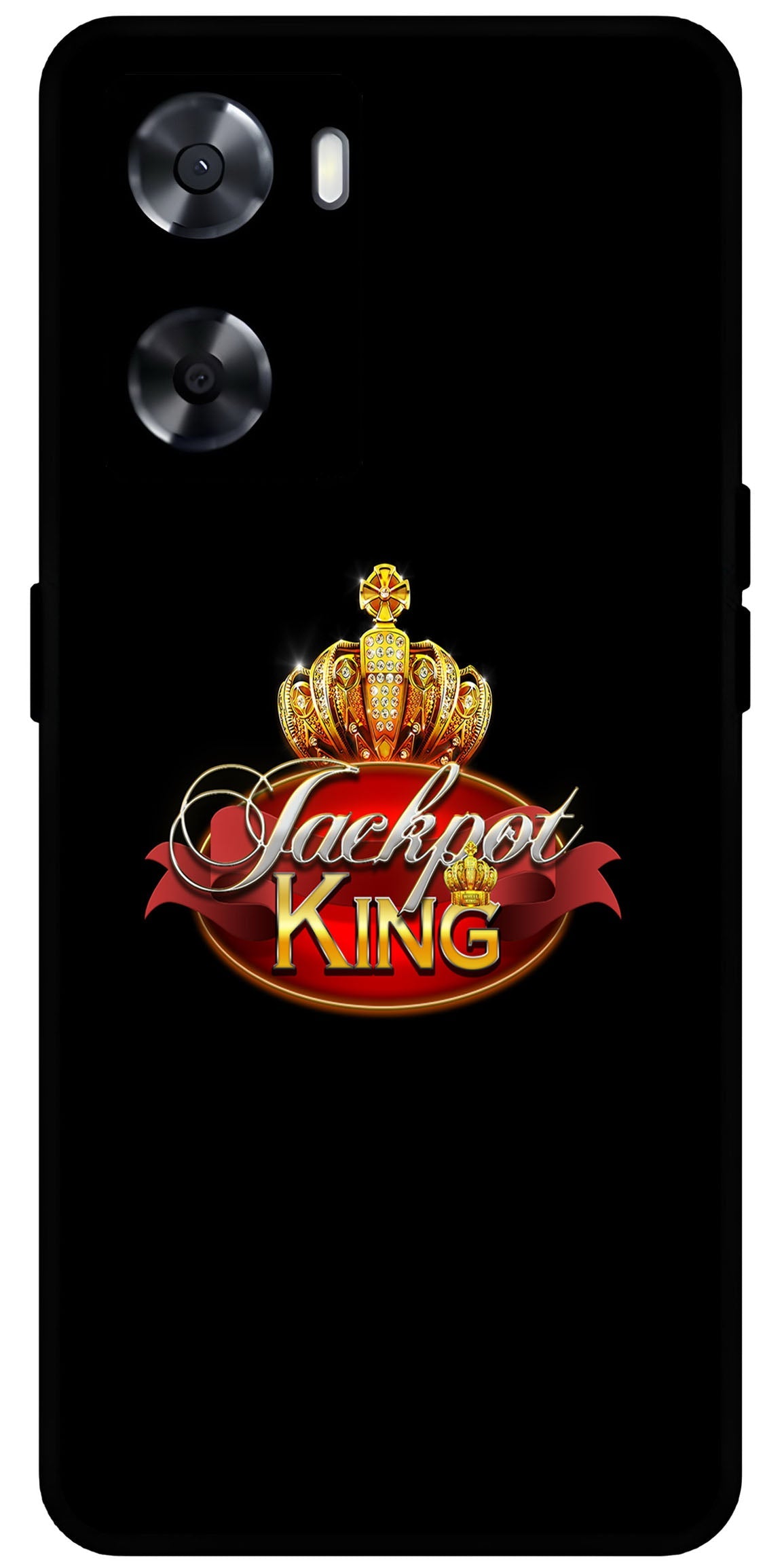 Jackpot King Unbreakable Metal Back Case Mobile Cover with 4 Side Protection and Soft TPU Sides for OnePlus Nord N20 SE