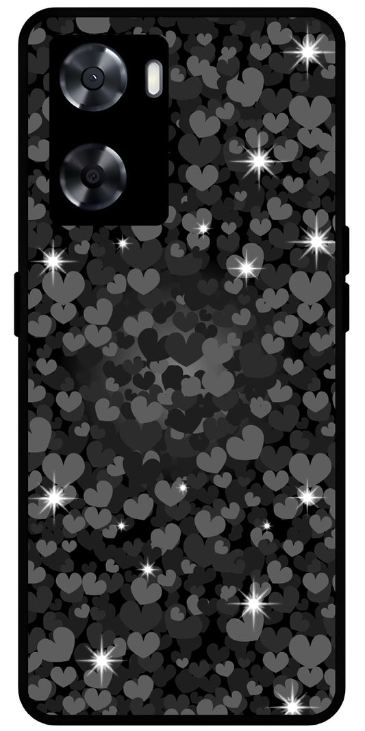 Little Hearts Unbreakable Metal Back Case Mobile Cover with 4 Side Protection and Soft TPU Sides for OnePlus Nord N20 SE