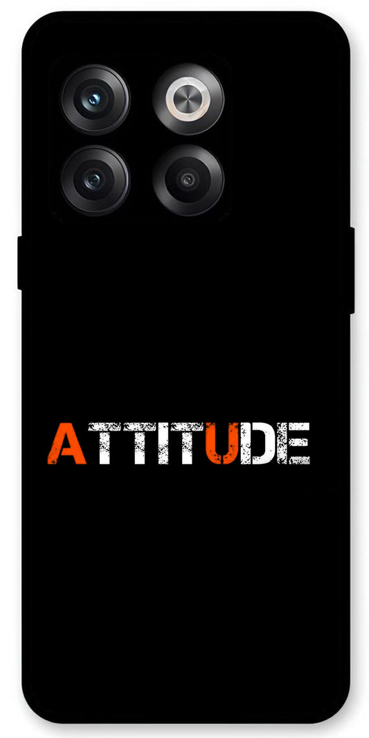 Attitude Unbreakable Metal Back Case Mobile Cover with 4 Side Protection and Soft TPU Sides for OnePlus10T