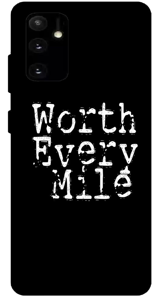 Worth Every Mile Unbreakable Metal Back Case Mobile Cover with 4 Side Protection and Soft TPU Sides for SAMSUNG A13