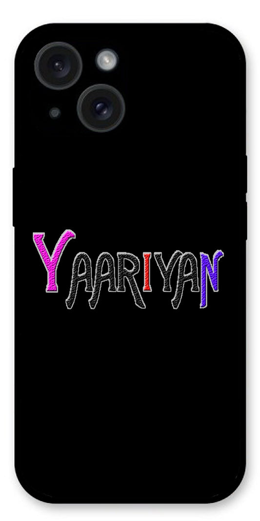 Yaariyan Unbreakable Metal Back Case Mobile Cover with 4 Side Protection and Soft TPU Sides for Apple iPhone 15