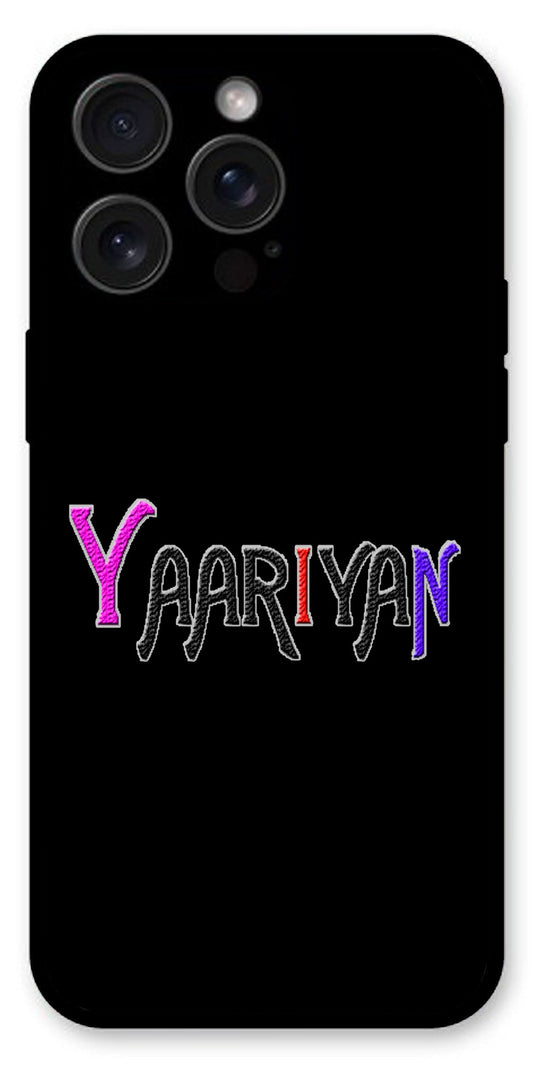 Yaariyan Unbreakable Metal Back Case Mobile Cover with 4 Side Protection and Soft TPU Sides for Apple iPhone 15 Pro Max