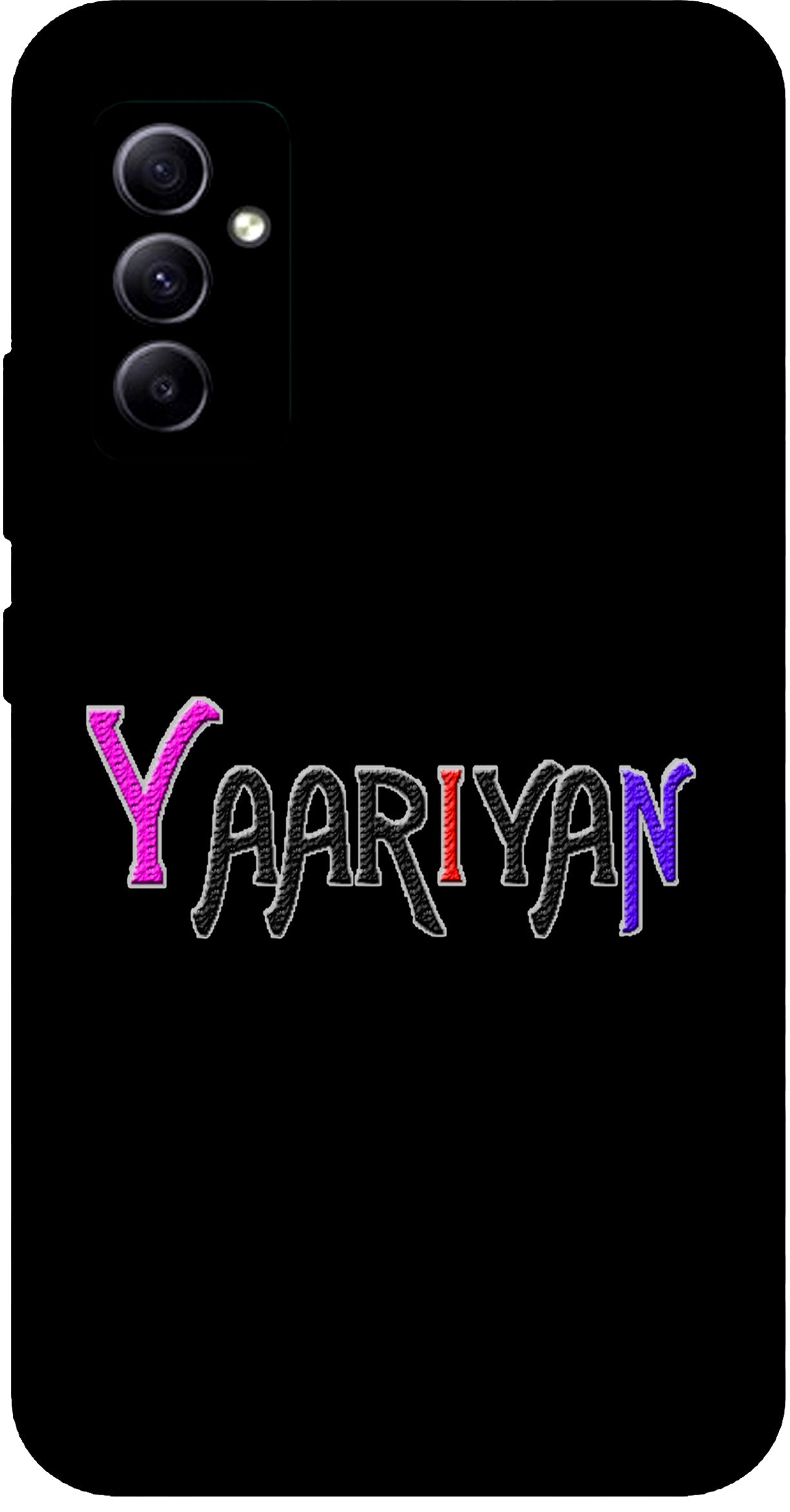 Yaariyan Unbreakable Metal Back Case Mobile Cover with 4 Side Protection and Soft TPU Sides for SAMSUNG A34