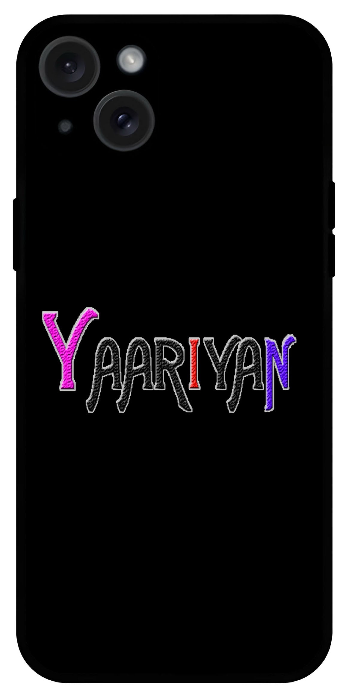 Yaariyan Unbreakable Metal Back Case Mobile Cover with 4 Side Protection and Soft TPU Sides for Apple iPhone 15 Plus