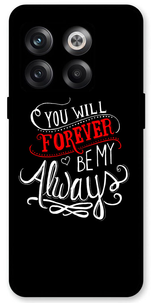 Be My Always Unbreakable Metal Back Case Mobile Cover with 4 Side Protection and Soft TPU Sides for OnePlus10T