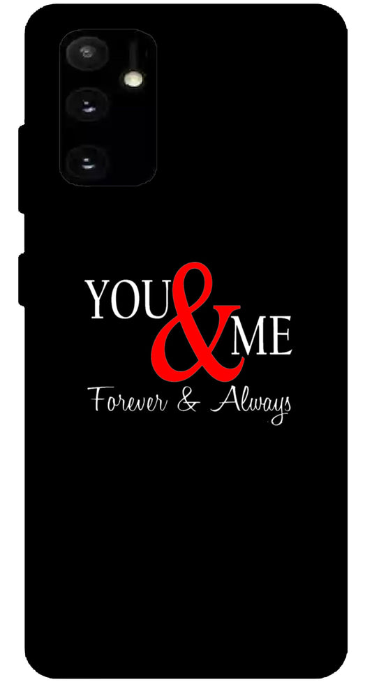 You and Me Unbreakable Metal Back Case Mobile Cover with 4 Side Protection and Soft TPU Sides for SAMSUNG A04