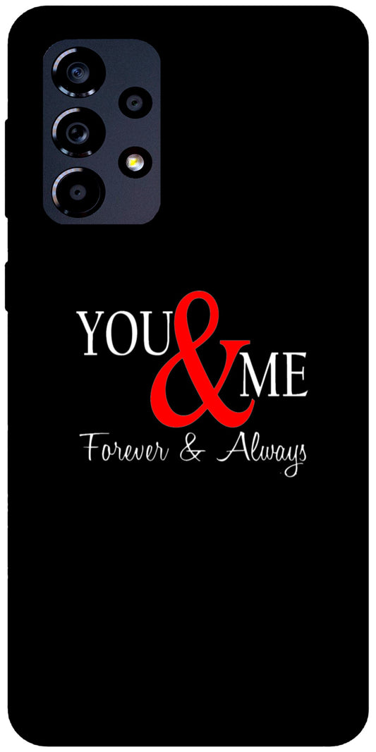 You and Me Unbreakable Metal Back Case Mobile Cover with 4 Side Protection and Soft TPU Sides for SAMSUNG A33 5G