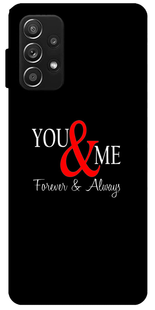 You and Me Unbreakable Metal Back Case Mobile Cover with 4 Side Protection and Soft TPU Sides for SAMSUNG A32