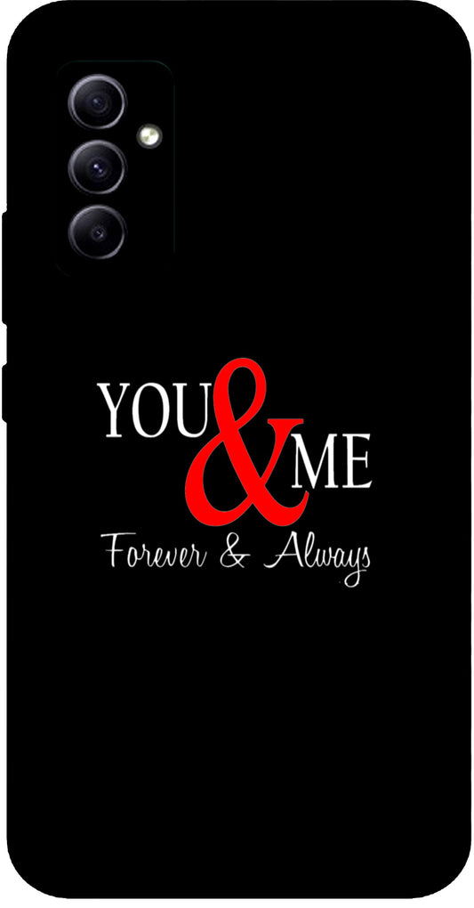 You and Me Unbreakable Metal Back Case Mobile Cover with 4 Side Protection and Soft TPU Sides for SAMSUNG A34