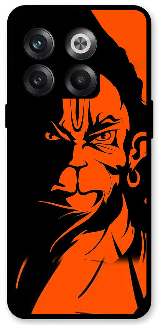 Hanuman ji Unbreakable Metal Back Case Mobile Cover with 4 Side Protection and Soft TPU Sides for OnePlus10T