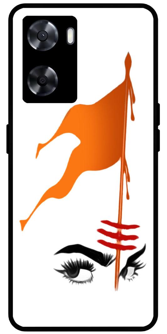 Hindu Flag Art Unbreakable Metal Back Case Mobile Cover with 4 Side Protection and Soft TPU Sides for OnePlus Nord N20 SE