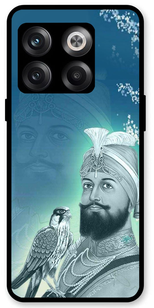 Guru Gobind Singh Ji Unbreakable Metal Back Case Mobile Cover with 4 Side Protection and Soft TPU Sides for OnePlus10T