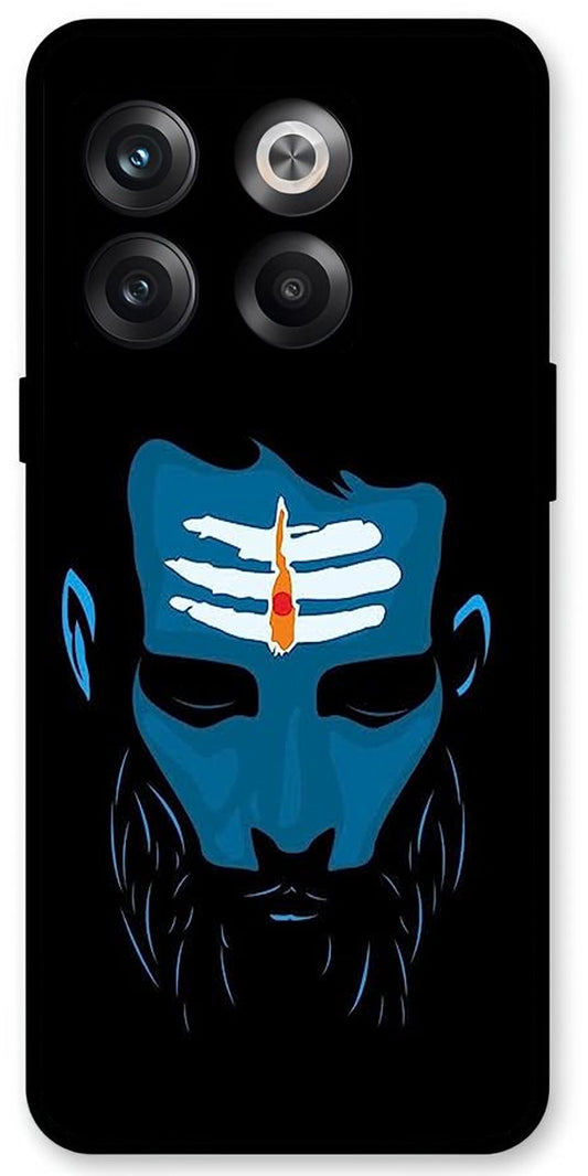 Mahadev Bhakt Unbreakable Metal Back Case Mobile Cover with 4 Side Protection and Soft TPU Sides for OnePlus10T