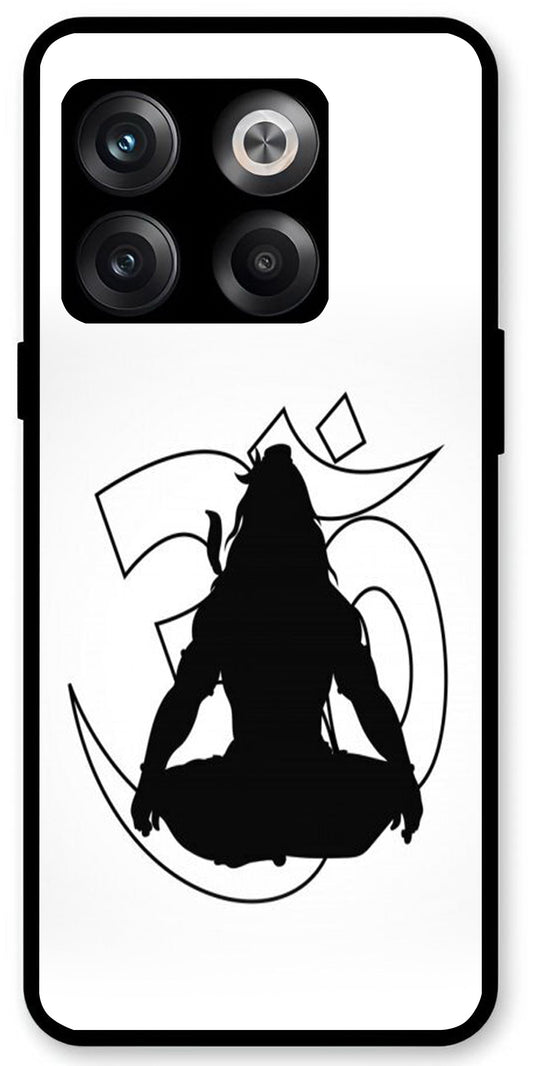 Lord Shiva Unbreakable Metal Back Case Mobile Cover with 4 Side Protection and Soft TPU Sides for OnePlus10T