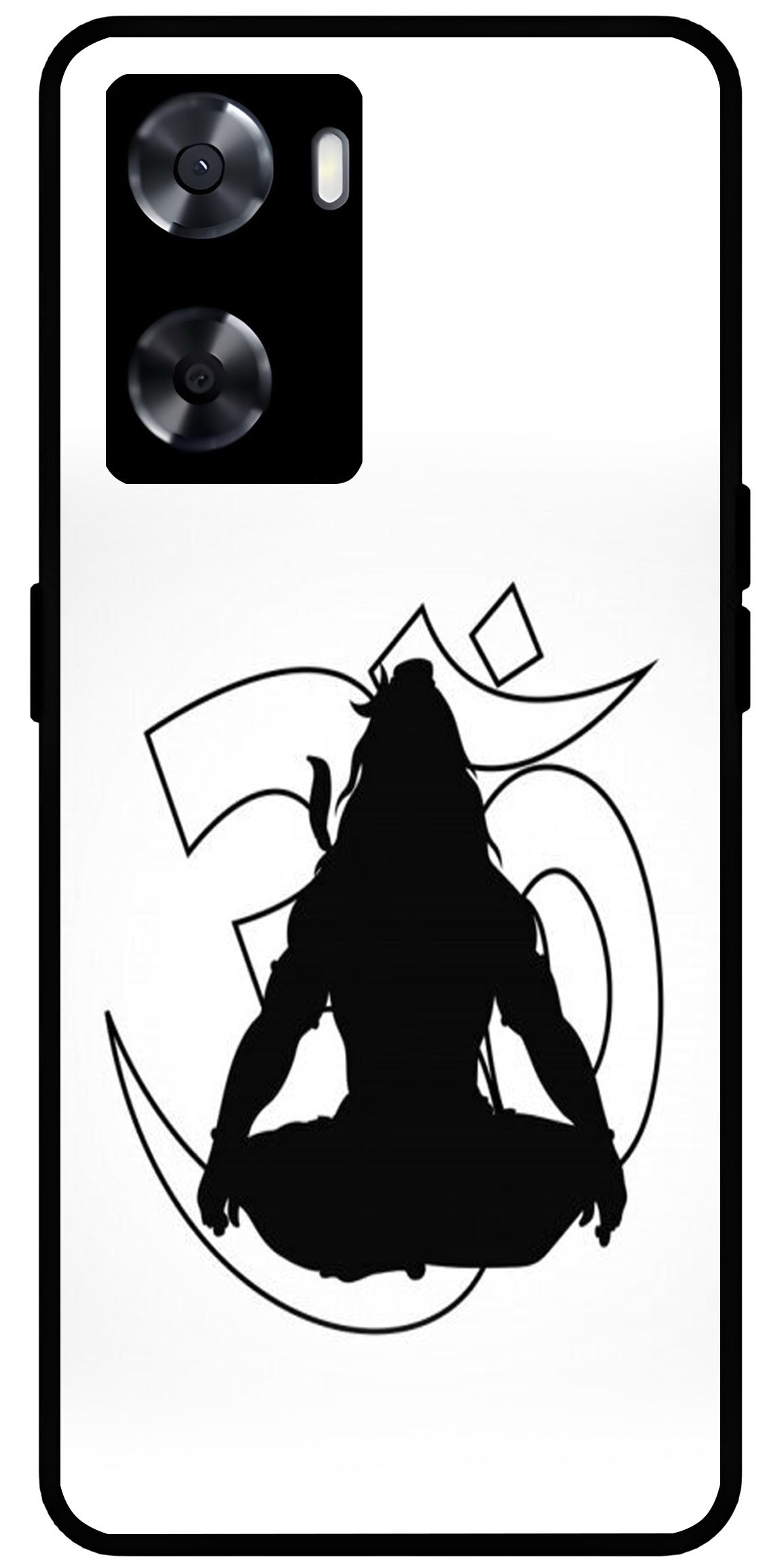 Lord Shiva Unbreakable Metal Back Case Mobile Cover with 4 Side Protection and Soft TPU Sides for OnePlus Nord N20 SE