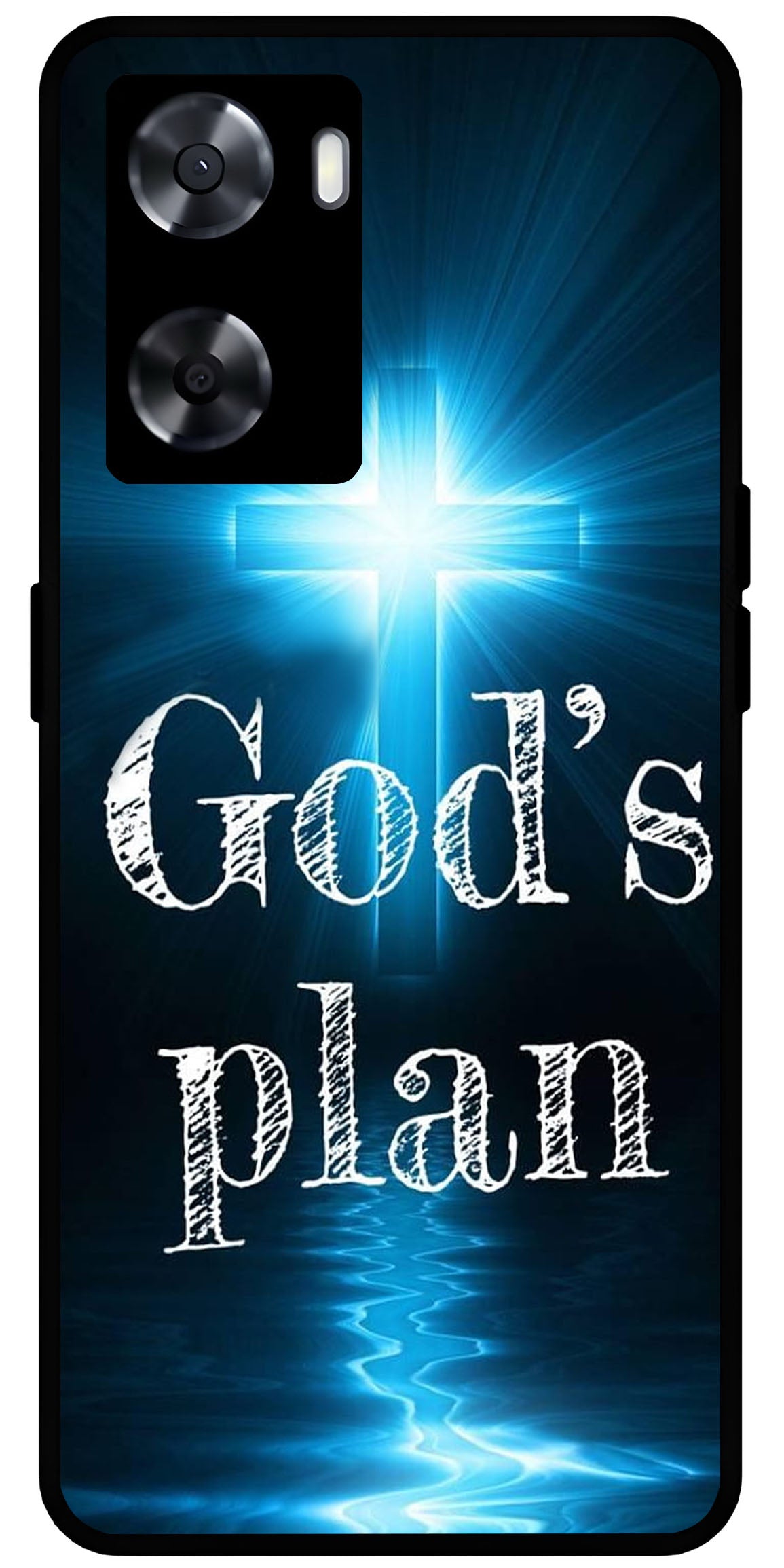 God Plan's Unbreakable Metal Back Case Mobile Cover with 4 Side Protection and Soft TPU Sides for OnePlus Nord N20 SE