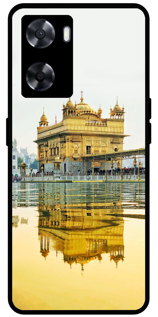 Golden Temple Gurudwara Printed Unbreakable Metal Back Case Mobile Cover with 4 Side Protection and Soft TPU Sides for OnePlus Nord N20 SE