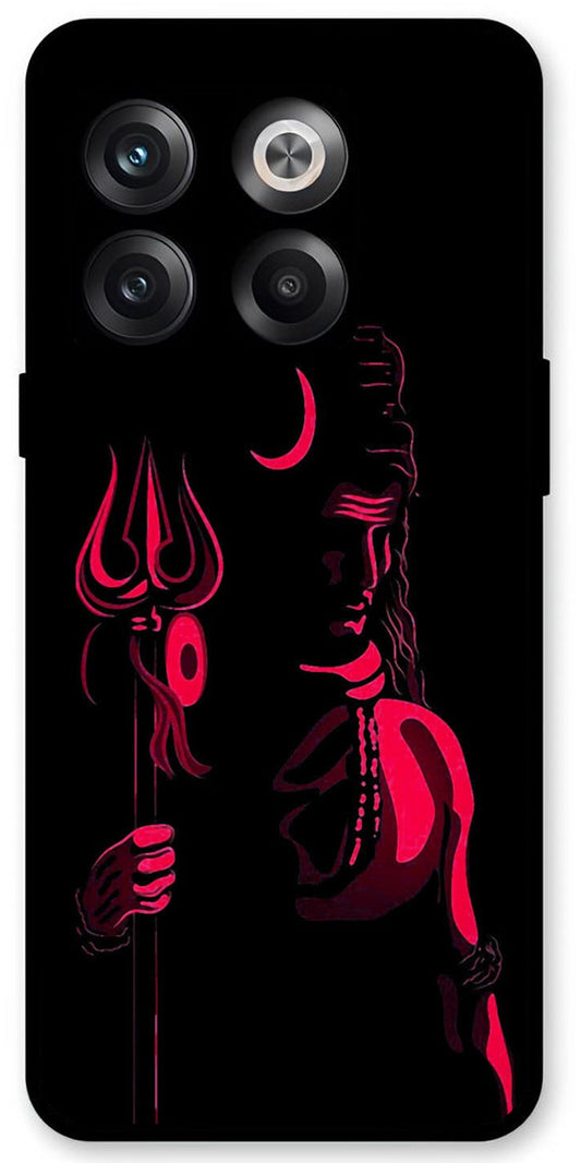 Lord Shiva Unbreakable Metal Back Case Mobile Cover with 4 Side Protection and Soft TPU Sides for OnePlus10T