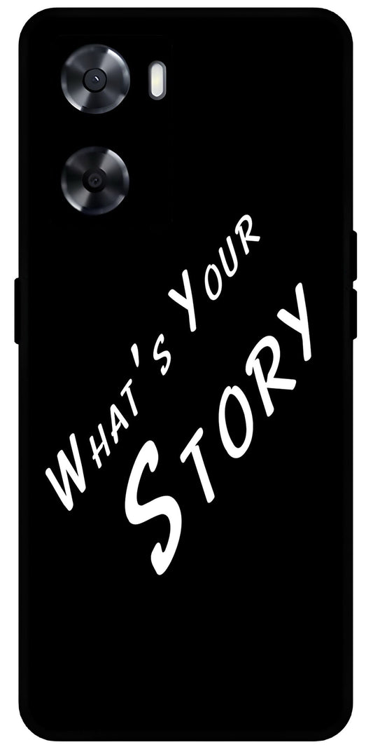 Whats Your Story Unbreakable Metal Back Case Mobile Cover with 4 Side Protection and Soft TPU Sides for OnePlus Nord N20 SE