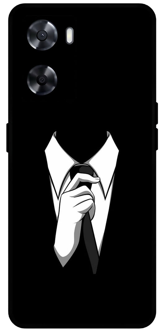 Cool Gentleman Unbreakable Metal Back Case Mobile Cover with 4 Side Protection and Soft TPU Sides for OnePlus Nord N20 SE