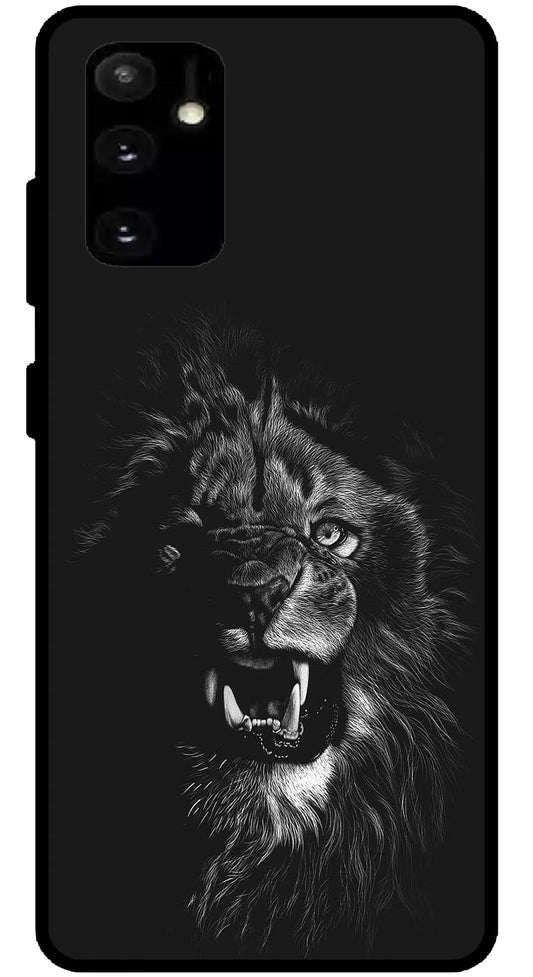 Angry Lion Unbreakable Metal Back Case Mobile Cover with 4 Side Protection and Soft TPU Sides for SAMSUNG A04