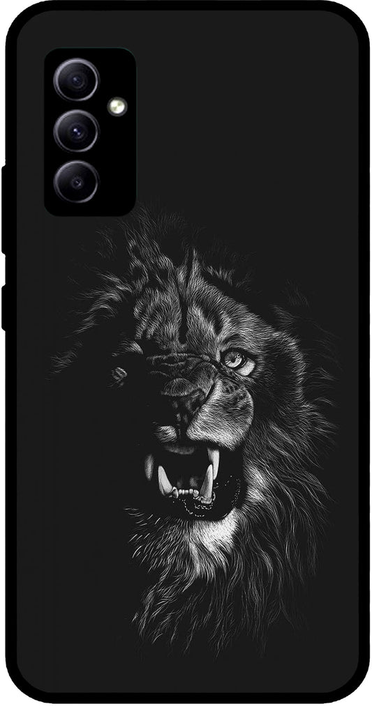 Angry Lion Unbreakable Metal Back Case Mobile Cover with 4 Side Protection and Soft TPU Sides for SAMSUNG A34