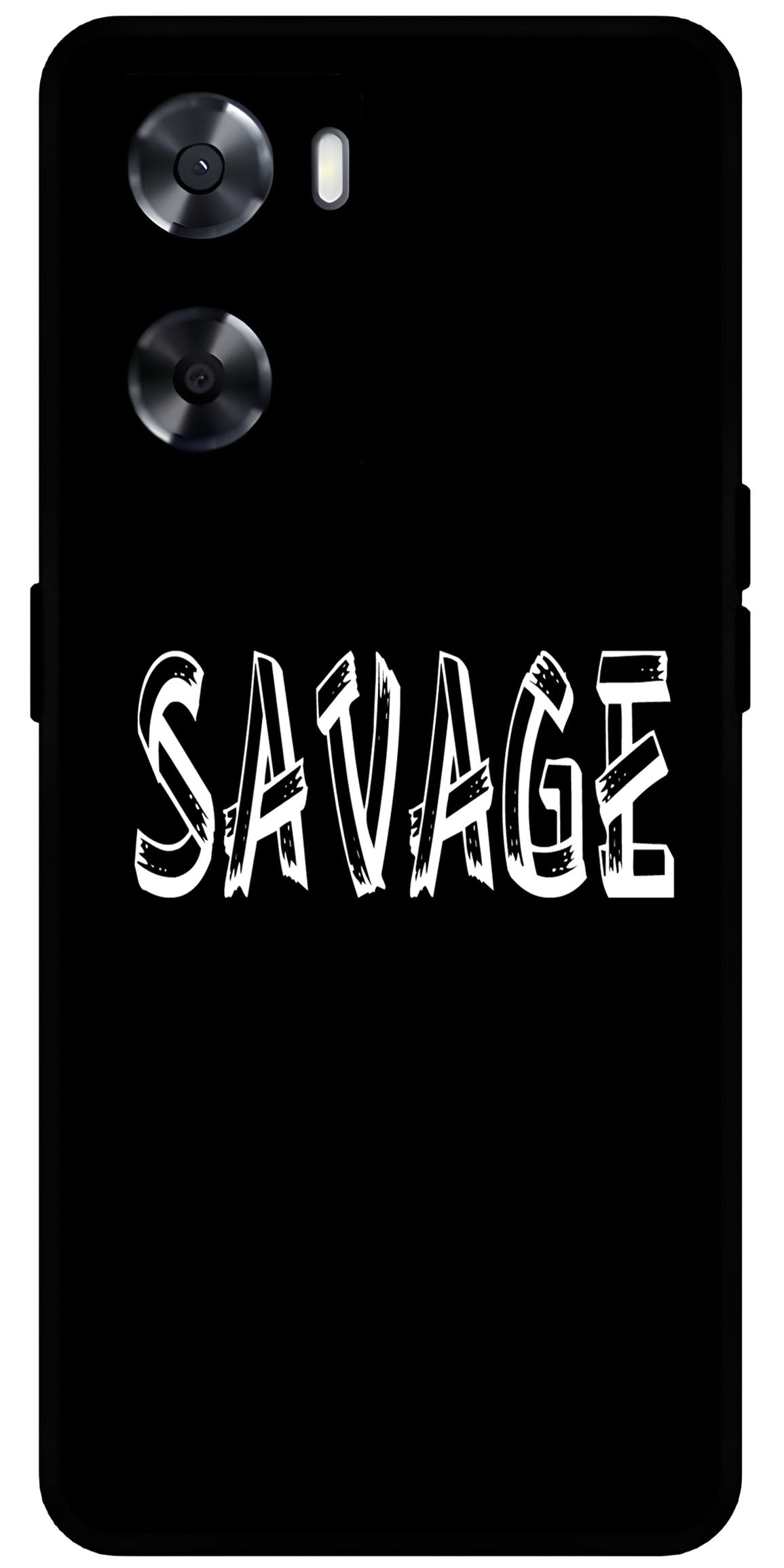 Savage Unbreakable Metal Back Case Mobile Cover with 4 Side Protection and Soft TPU Sides for OnePlus Nord N20 SE